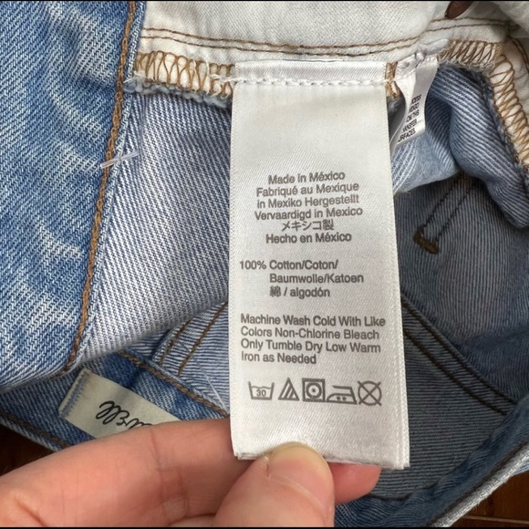 Madewell High Rise Relaxed Denim Shorts Cutoff Light Wash Size 32 - Picture 6 of 6